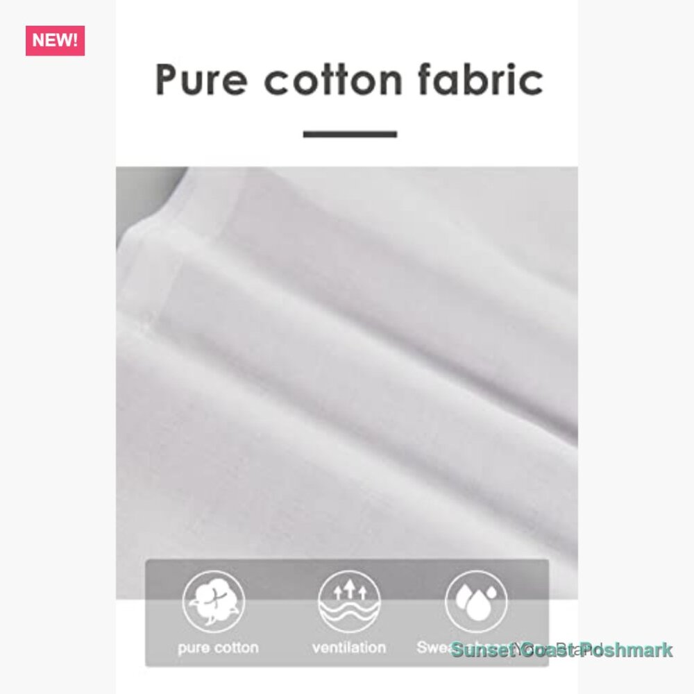 100% Cotton Half Slip Skirt Extender with Lace Trim - Picture 4 of 7